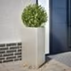 vidaXL Jardinière triangulaire 50x43x75 cm acier inoxydable