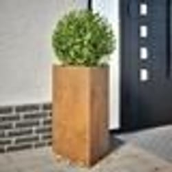 vidaXL Jardinières 2 pcs triangulaire acier résistant aux intempéries
