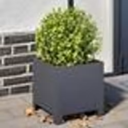 vidaXL Jardinières 2 pcs anthracite 30x30x30 cm acier
