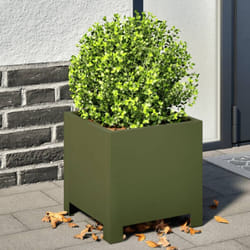 Vidaxl - Jardinière vert olive 30x30x30 cm acier