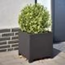 vidaXL Jardinières 2 pcs noir 40x40x40 cm acier