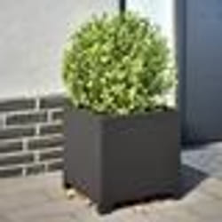 vidaXL Jardinières 2 pcs noir 40x40x40 cm acier