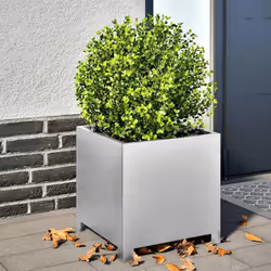 vidaXL Jardinières 2 pcs 40x40x40 cm acier galvanisé