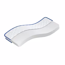 VidaXL 4013416, Matelas en mousse à mémoire de forme, Bleu, Blanc, Adultes, Polyester, 1600 mm, 800 mm