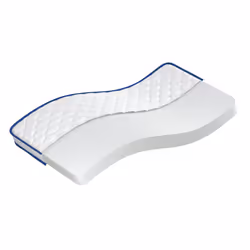 VidaXL 4013419, Matelas en mousse à mémoire de forme, Bleu, Blanc, Adultes, Polyester, 2000 mm, 1000 mm