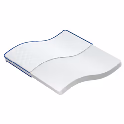 VidaXL 4013421, Matelas en mousse à mémoire de forme, Bleu, Blanc, Adultes, Polyester, 2000 mm, 2000 mm
