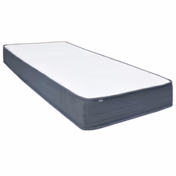 VidaXL 4013425, Taille enfant / adulte, High density foam mattress, Noir, Blanc, Polyester, Polyester, Polyester