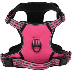 Vidaxl - Harnais pour chien avec bandes réfléchissantes réglables rose s