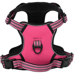 Vidaxl - Harnais pour chien et bandes réfléchissantes réglables rose xl