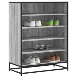 vidaXL Meuble à chaussures sonoma gris bois dingénierie et métal 3300873