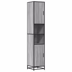VidaXL 3300883, Gris, Chêne, Métal, Bois, 70 kg, 350 mm, 375 mm, 1885 mm