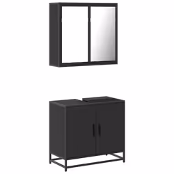 VidaXL 3300885, Noir, Métal, Bois, 60 kg, 650 mm, 330 mm, 600 mm
