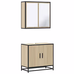VidaXL 3300886, Chêne, Métal, Bois, 60 kg, 650 mm, 330 mm, 600 mm