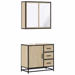 VidaXL 3300896, Chêne, Métal, Bois, 60 kg, 650 mm, 330 mm, 600 mm