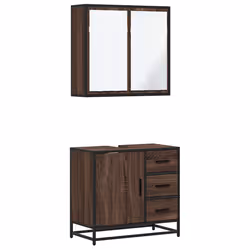 VidaXL 3300899, Marron, Métal, Bois, 60 kg, 650 mm, 330 mm, 600 mm