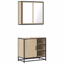 VidaXL 3300906, Chêne, Métal, Bois, 60 kg, 650 mm, 330 mm, 600 mm