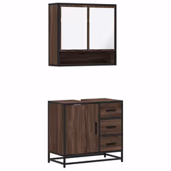 VidaXL 3300929, Marron, Métal, Bois, 60 kg, 650 mm, 330 mm, 600 mm
