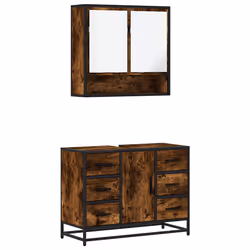 VidaXL 3300932, Chêne, Métal, Bois, 60 kg, 800 mm, 330 mm, 600 mm