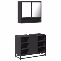 VidaXL 3300940, Noir, Métal, Bois, 60 kg, 800 mm, 330 mm, 600 mm