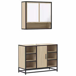 VidaXL 3300941, Chêne, Métal, Bois, 60 kg, 800 mm, 330 mm, 600 mm