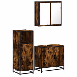 VidaXL 3300947, Chêne, Métal, Bois, 60 kg, 650 mm, 330 mm, 600 mm