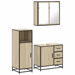 VidaXL 3300956, Chêne, Métal, Bois, 60 kg, 650 mm, 330 mm, 600 mm
