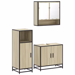 VidaXL 3300976, Chêne, Métal, Bois, 60 kg, 650 mm, 330 mm, 600 mm