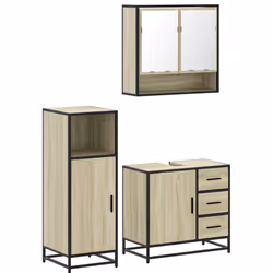 VidaXL 3300986, Chêne, Métal, Bois, 60 kg, 650 mm, 330 mm, 600 mm