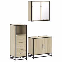 VidaXL 3301006, Chêne, Métal, Bois, 60 kg, 650 mm, 330 mm, 600 mm