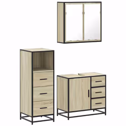 VidaXL 3301016, Chêne, Métal, Bois, 60 kg, 650 mm, 330 mm, 600 mm