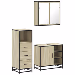 VidaXL 3301026, Chêne, Métal, Bois, 60 kg, 650 mm, 330 mm, 600 mm