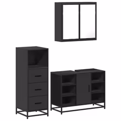 VidaXL 3301030, Noir, Métal, Bois, 60 kg, 800 mm, 330 mm, 600 mm