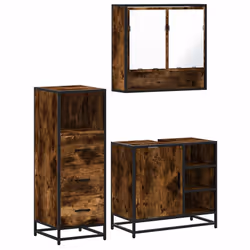 VidaXL 3301057, Chêne, Métal, Bois, 60 kg, 650 mm, 330 mm, 600 mm