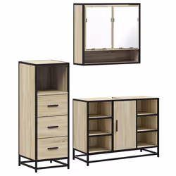 VidaXL 3301061, Chêne, Métal, Bois, 60 kg, 800 mm, 330 mm, 600 mm
