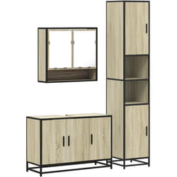Vidaxl - Ensemble De Meubles De Salle De Bain 3 Pcs Chêne Sonoma