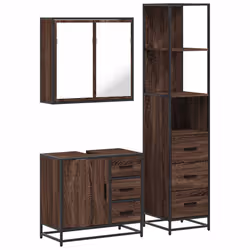 VidaXL 3301139, Marron, Métal, Bois, 60 kg, 650 mm, 330 mm, 600 mm