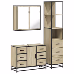 VidaXL 3301141, Chêne, Métal, Bois, 60 kg, 800 mm, 330 mm, 600 mm