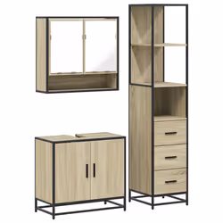 VidaXL 3301156, Chêne, Métal, Bois, 60 kg, 650 mm, 330 mm, 600 mm