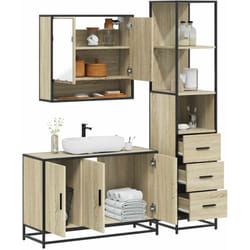 Vidaxl - Ensemble De Meubles De Salle De Bain 3 Pcs Chêne Sonoma