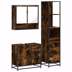 VidaXL 3301167, Chêne, Métal, Bois, 60 kg, 650 mm, 330 mm, 600 mm