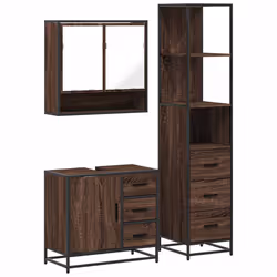 VidaXL 3301169, Marron, Métal, Bois, 60 kg, 650 mm, 330 mm, 600 mm