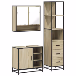 VidaXL 3301176, Chêne, Métal, Bois, 60 kg, 650 mm, 330 mm, 600 mm