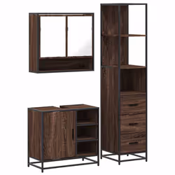 VidaXL 3301179, Marron, Métal, Bois, 60 kg, 650 mm, 330 mm, 600 mm