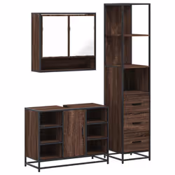 VidaXL 3301184, Marron, Métal, Bois, 60 kg, 800 mm, 330 mm, 600 mm