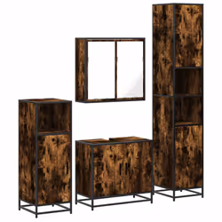 VidaXL 3301187, Chêne, Métal, Bois, 60 kg, 650 mm, 330 mm, 600 mm