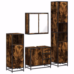 VidaXL 3301197, Chêne, Métal, Bois, 60 kg, 650 mm, 330 mm, 600 mm