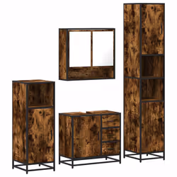 VidaXL 3301227, Chêne, Métal, Bois, 60 kg, 650 mm, 330 mm, 600 mm