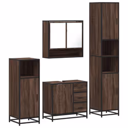 VidaXL 3301229, Marron, Métal, Bois, 60 kg, 650 mm, 330 mm, 600 mm