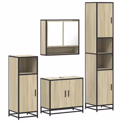 VidaXL 3301236, Chêne, Métal, Bois, 60 kg, 650 mm, 330 mm, 600 mm