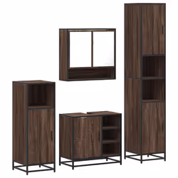 VidaXL 3301239, Marron, Métal, Bois, 60 kg, 650 mm, 330 mm, 600 mm
